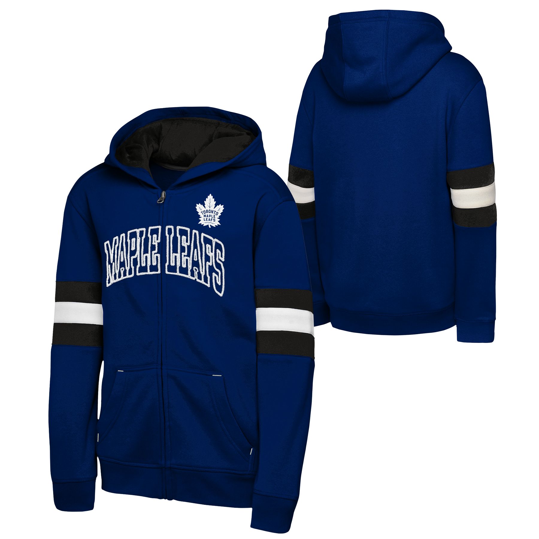 Youth Toronto Maple Leafs Outerstuff Modern Fan Full Zip Hoodie