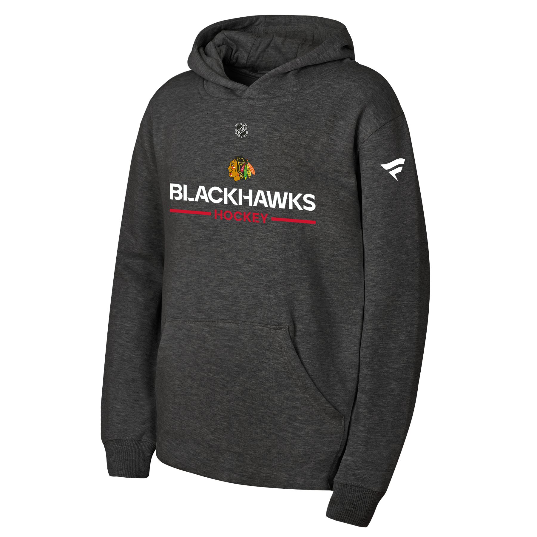 Youth Chicago Blackhawks Outerstuff Apro Wordmark Hoodie