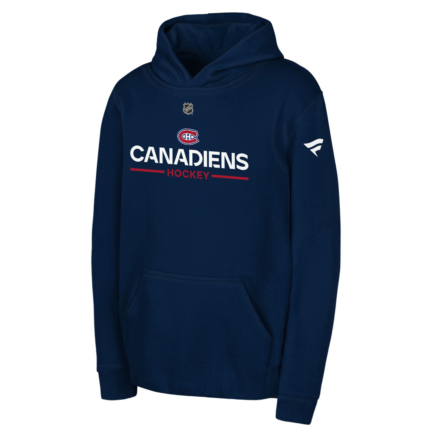 Youth Montreal Canadiens Outerstuff Apro Wordmark Hoodie