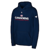 Youth Montreal Canadiens Outerstuff Apro Wordmark Hoodie Front_Angled_Left