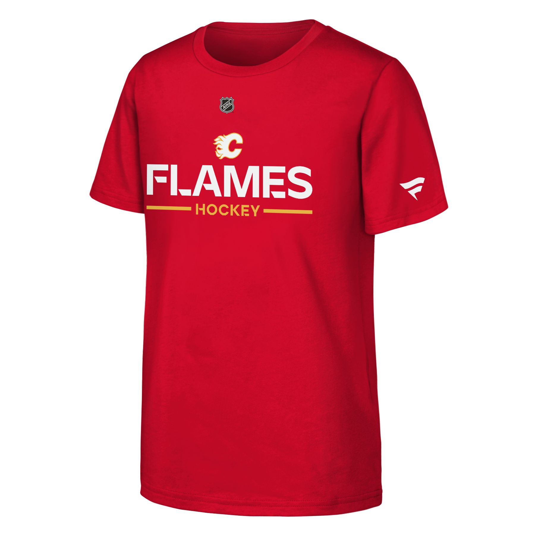 Youth Calgary Flames Outerstuff Apro Wordmark T-Shirt