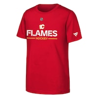 Youth Calgary Flames Outerstuff Apro Wordmark T-Shirt