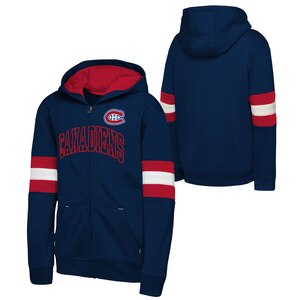 Youth Montreal Canadiens Outerstuff Modern Fan Full Zip Hoodie