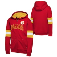 Youth Calgary Flames Outerstuff Modern Fan Full Zip Hoodie Composite_or_Mixed