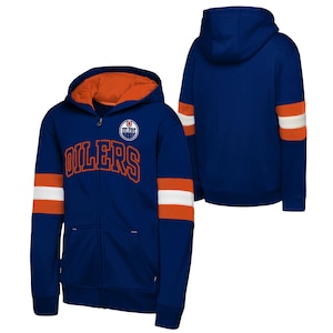 Youth Edmonton Oilers Outerstuff Modern Fan Full Zip Hoodie