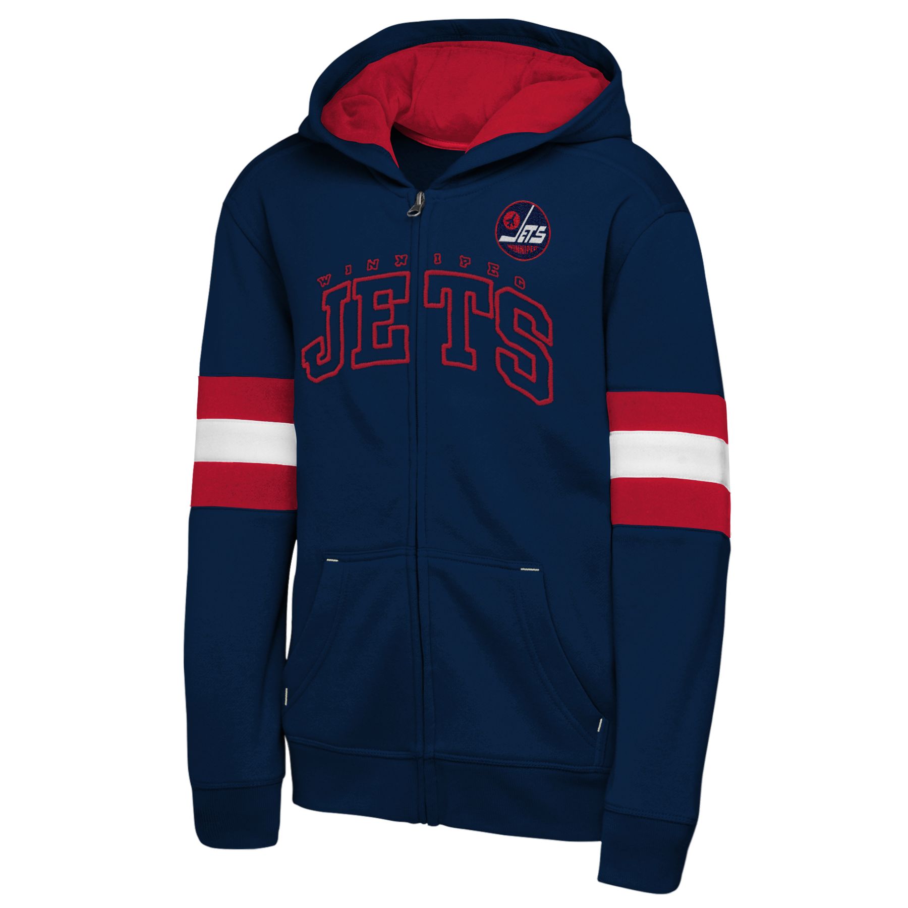 Youth Winnipeg Jets Outerstuff Modern Fan Full Zip Hoodie