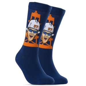 Edmonton Oilers Major League Socks McDavid Player Socks