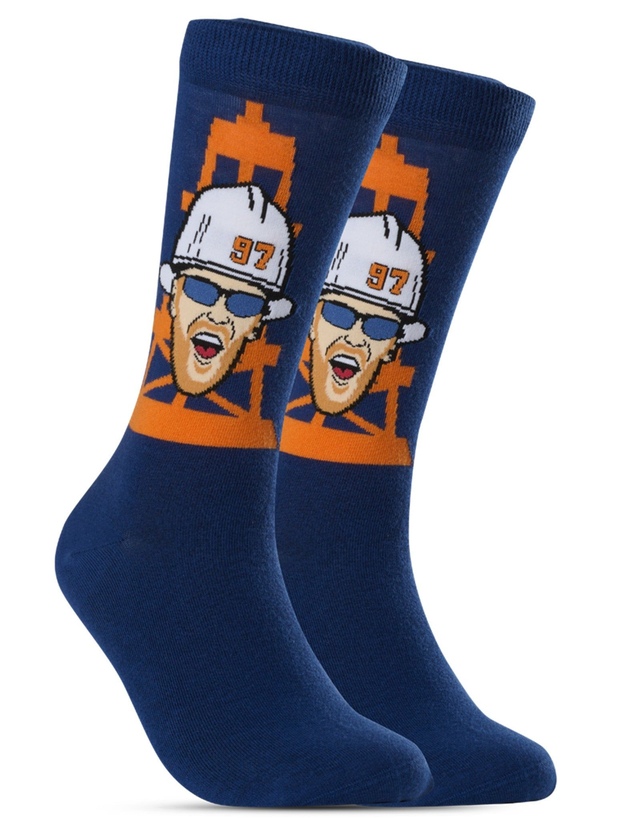 Edmonton Oilers Major League Socks McDavid Player Socks