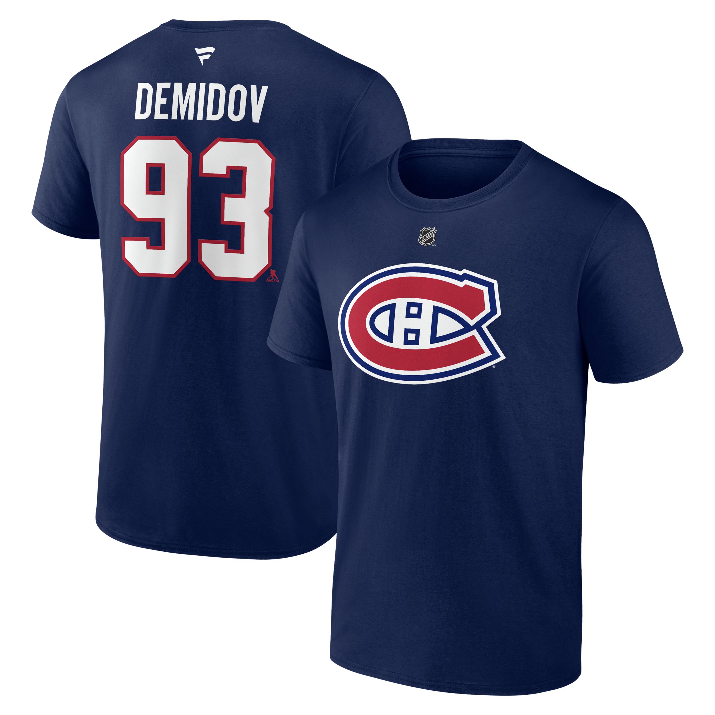 Montreal Canadiens Fanatics Demidov Name & Number Tee