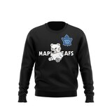 Toronto Maple Leafs Mitchell & Ness Plush Crewneck Top Front_Flat