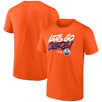 Fanatics Edmonton Oilers Lets Go Oilers NHL T-shirt Composite_or_Mixed