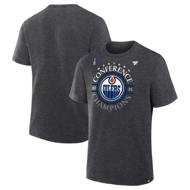 Edmonton Oilers Fanatics 2025 Conference Champions Locker Room T-Shirt