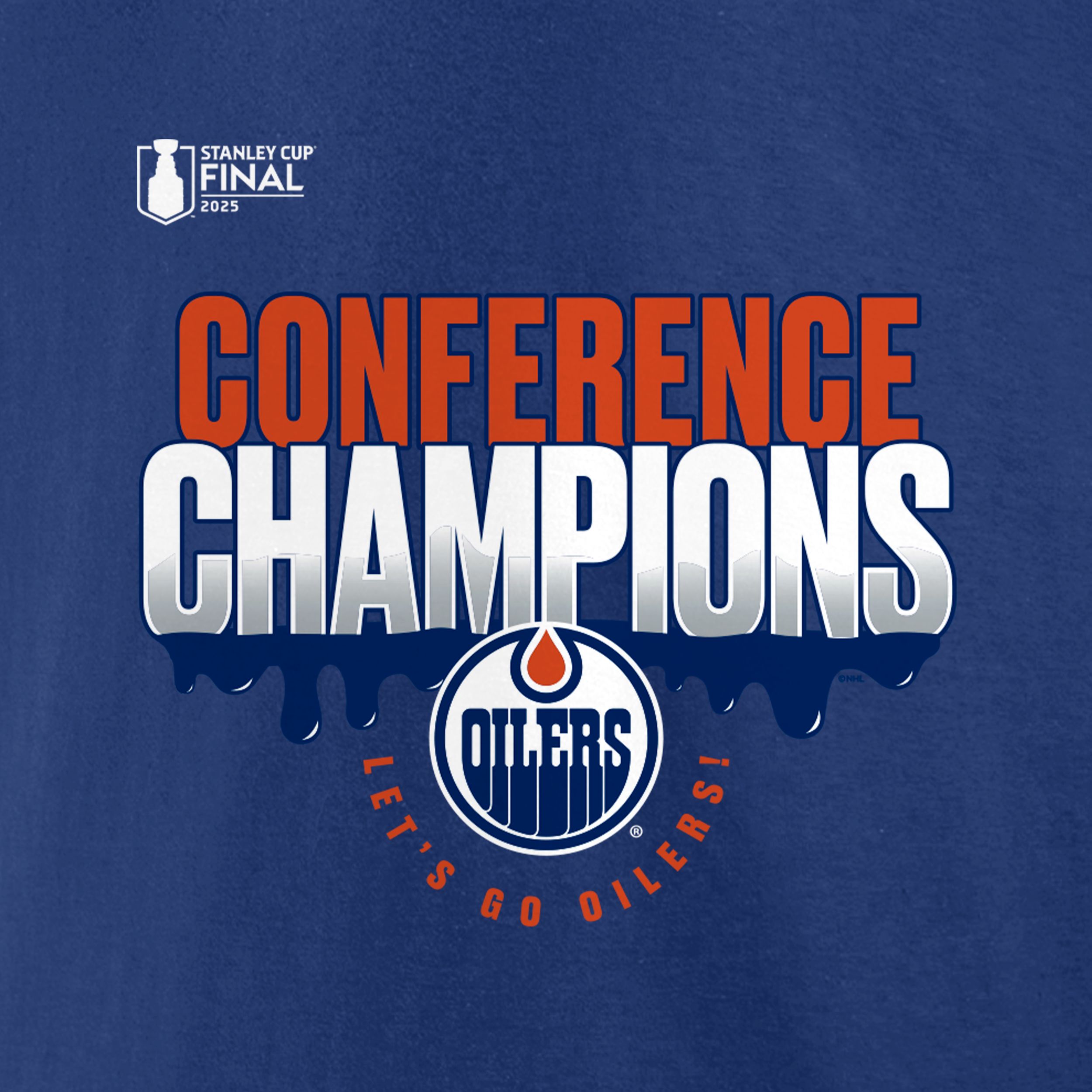 Edmonton Oilers Fanatics 2025 Conference Champions Hometown T-shirt