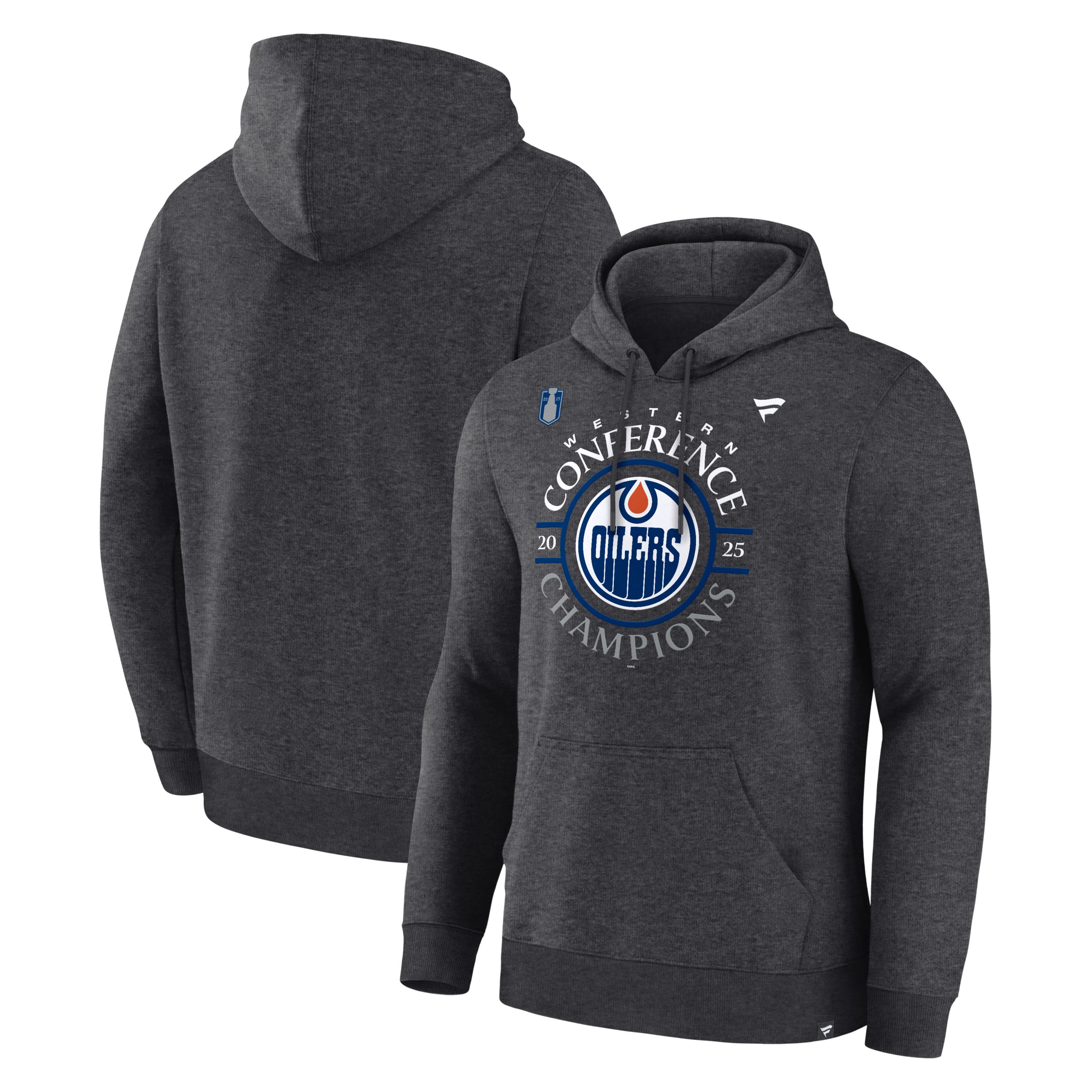 Edmonton Oilers Fanatics 2025 Conference Champions NHL Locker Room Hoodie
