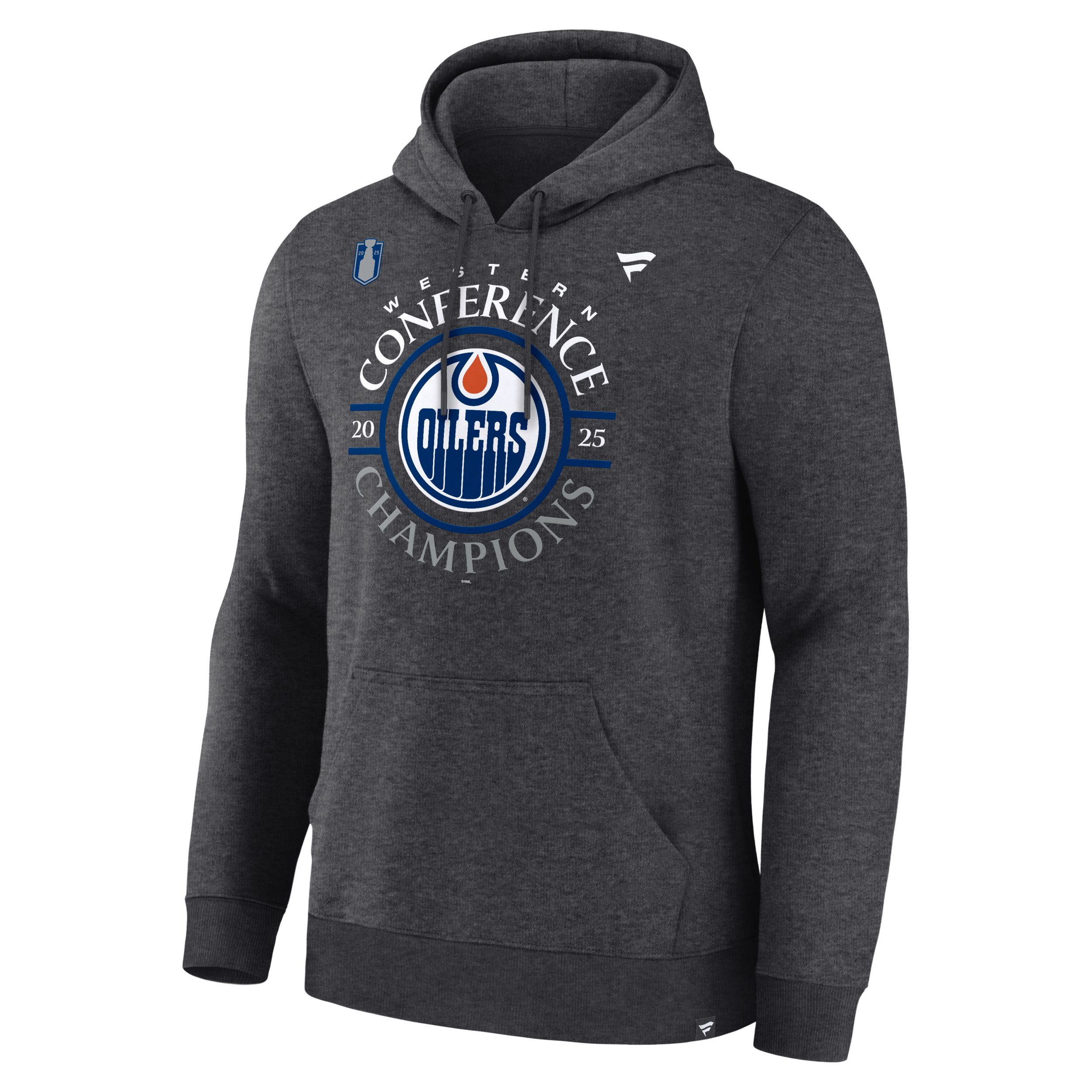 Edmonton Oilers Fanatics 2025 Conference Champions NHL Locker Room Hoodie