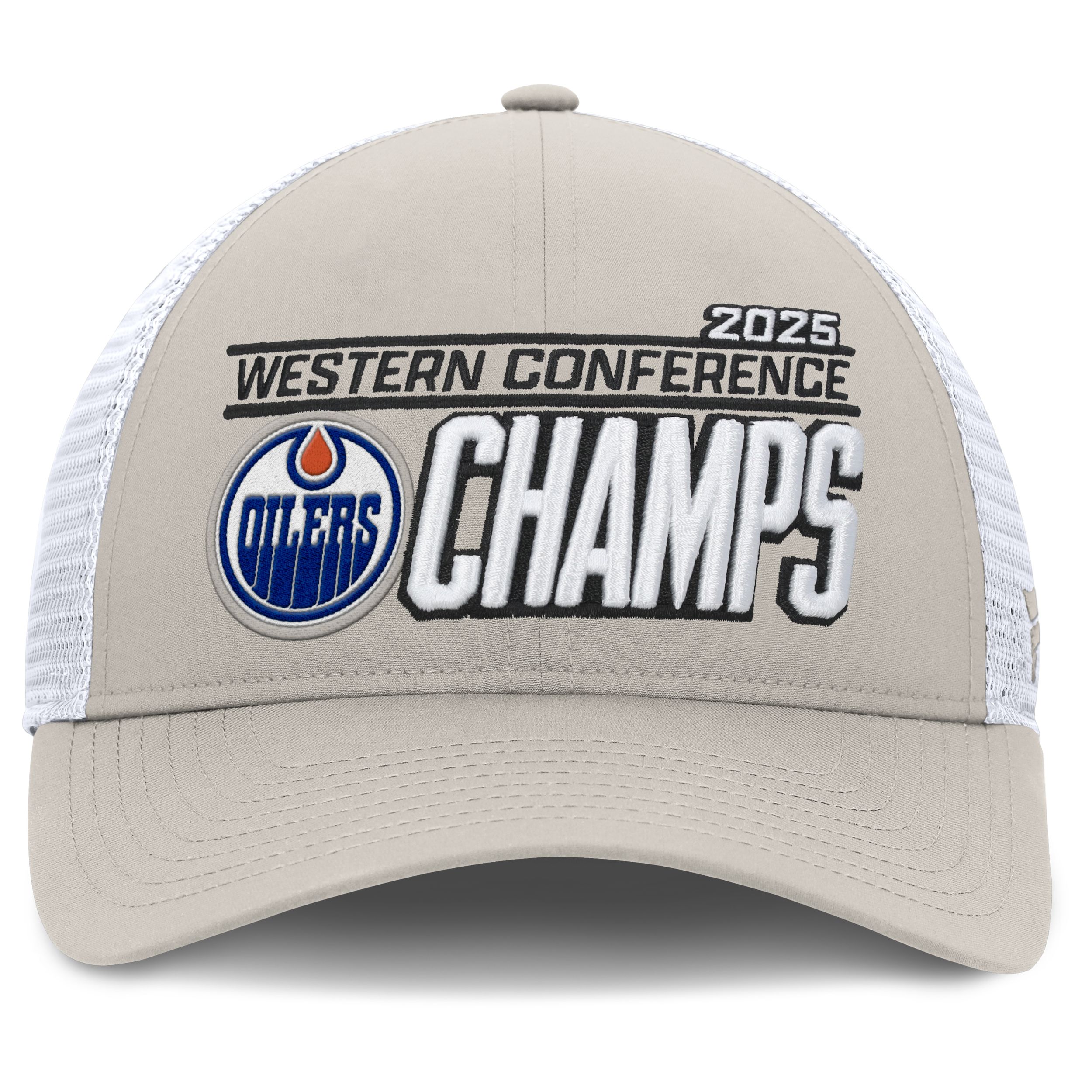 Edmonton Oilers Fanatics 2025 Conference Champions Adjustable Fit Cap
