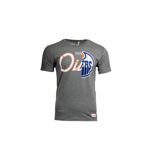 Edmonton Oilers Mitchell & Ness Split T-Shirt