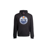 Edmonton Oilers Mitchell & Ness Primary Logo Hoodie Front_Flat