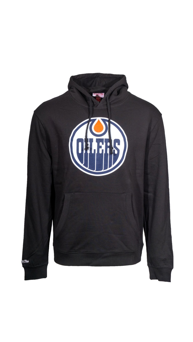 Edmonton Oilers Mitchell & Ness Primary Logo Hoodie
