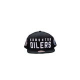 Edmonton Oilers Mitchell & Ness Triple Play Snapback Cap Front_Flat