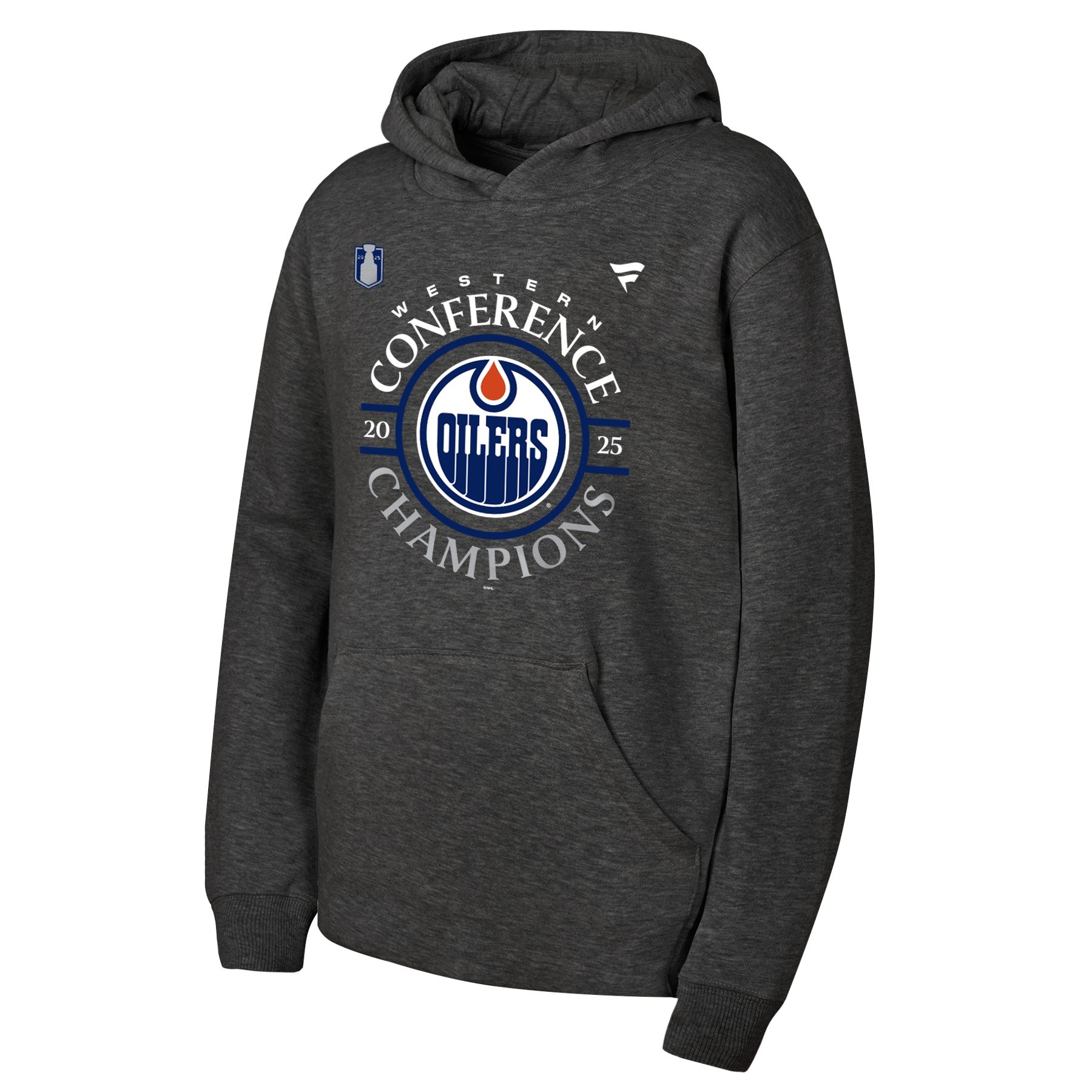 Edmonton Oilers NHL Youth Western Conference Champions Locker Room Hoodie