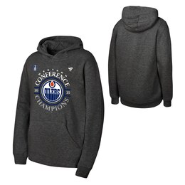 Edmonton Oilers NHL Youth Western Conference Champions Locker Room Hoodie