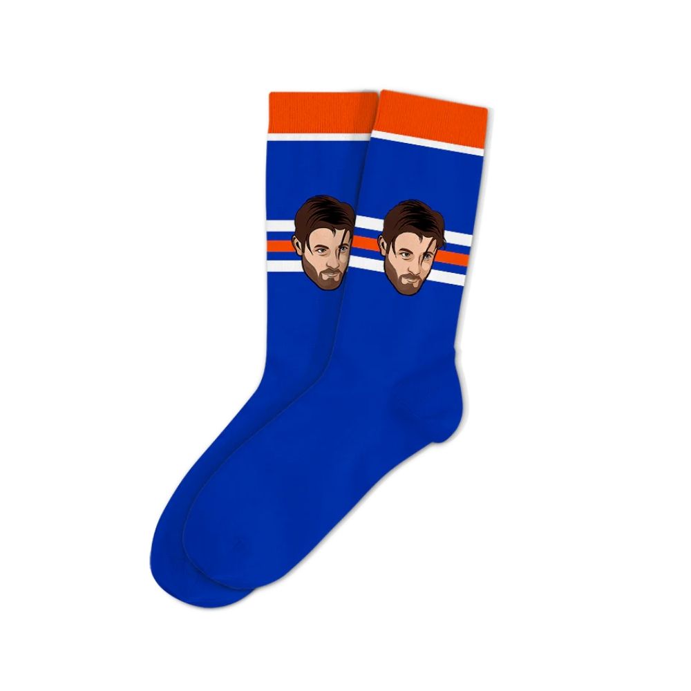 Edmonton Oilers Draisaitl Major League NHL Collectible Socks