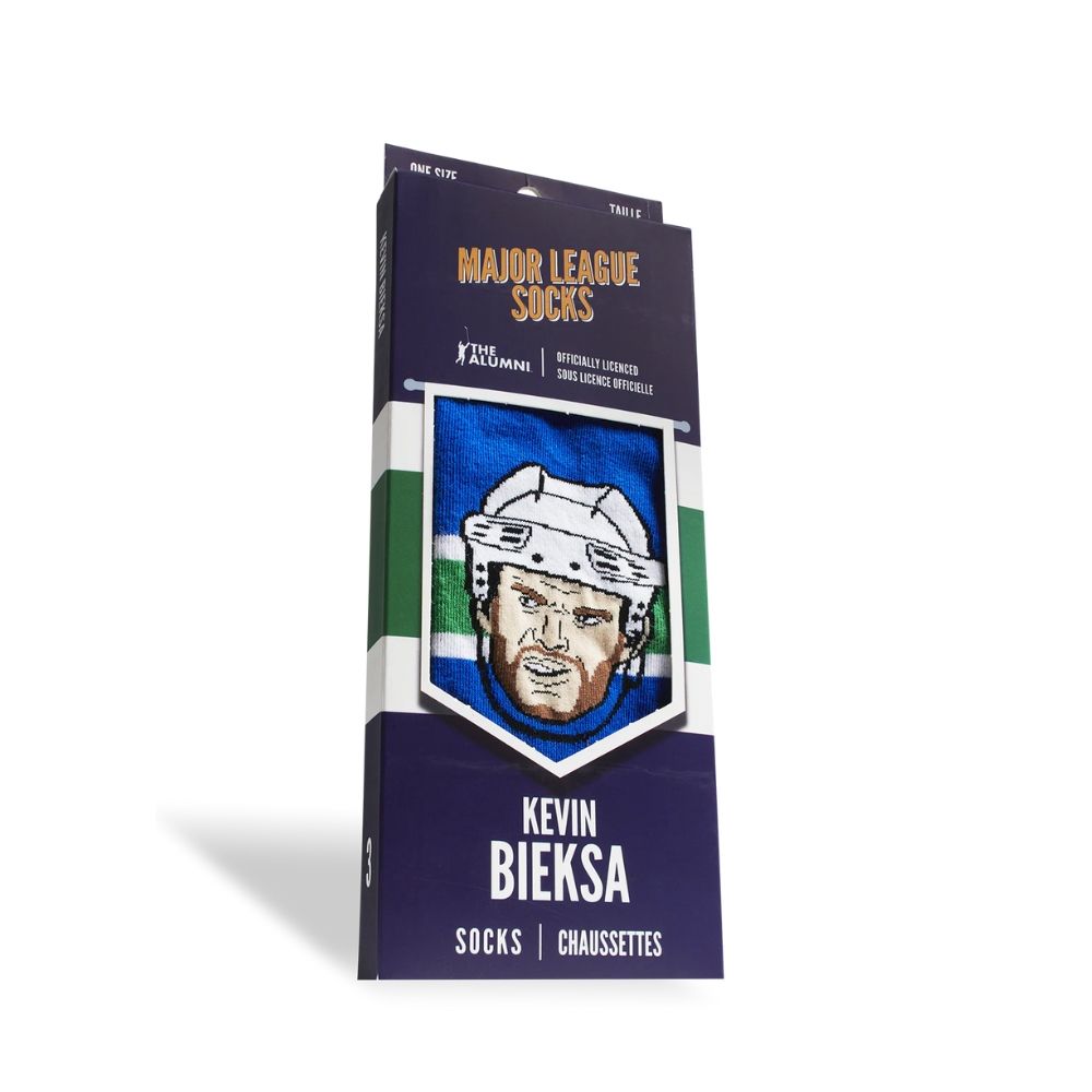 Vancouver Canucks Bieksa Major League NHL Collectible Socks