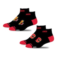 Calgary Flames For Bare Feet Front And Center Socks 2-pk