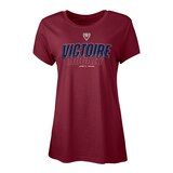 Montreal Victoire Bauer Women's PWHL Graphic T-Shirt Front_Flat