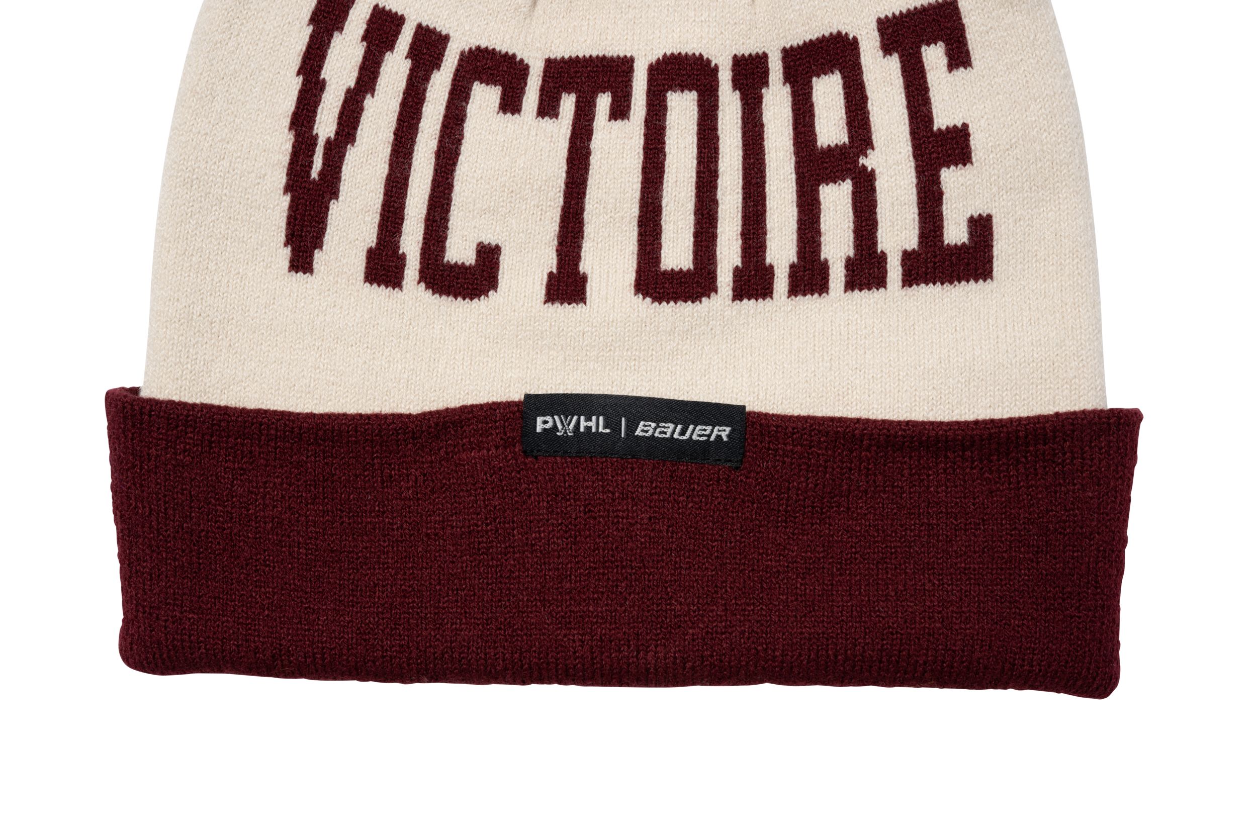 Montreal Victoire Bauer Senior PWHL Patch Knit Pom Hat