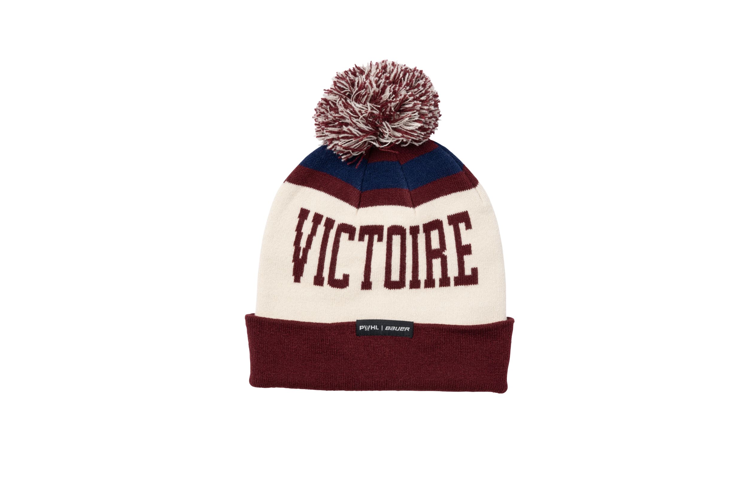 Montreal Victoire Bauer Senior PWHL Patch Knit Pom Hat