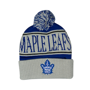 Mitchell & Ness Toronto Maple Leafs Pom Knit Hat