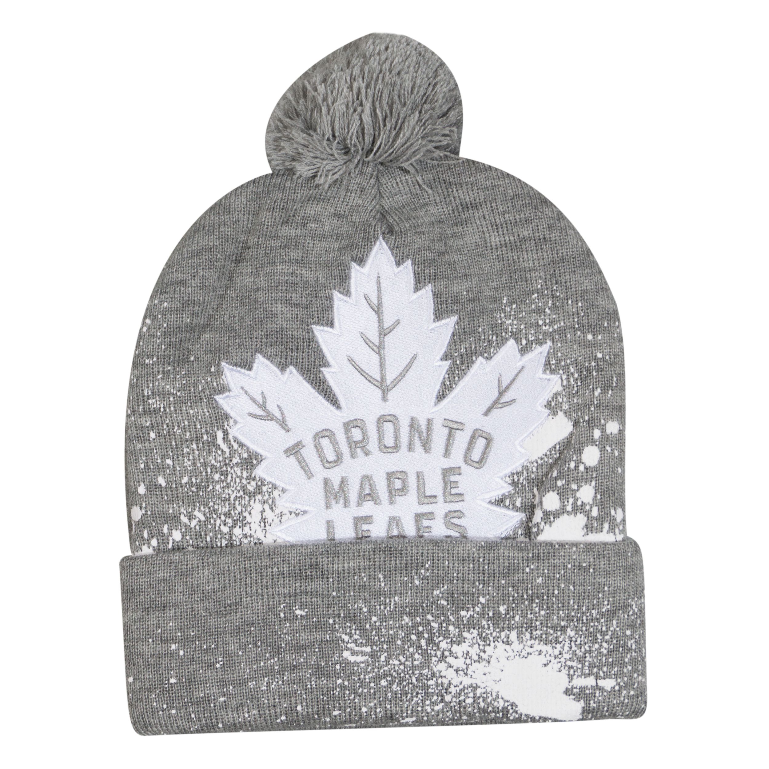 Mitchell & Ness Toronto Maple Leafs Pom Knit Hat