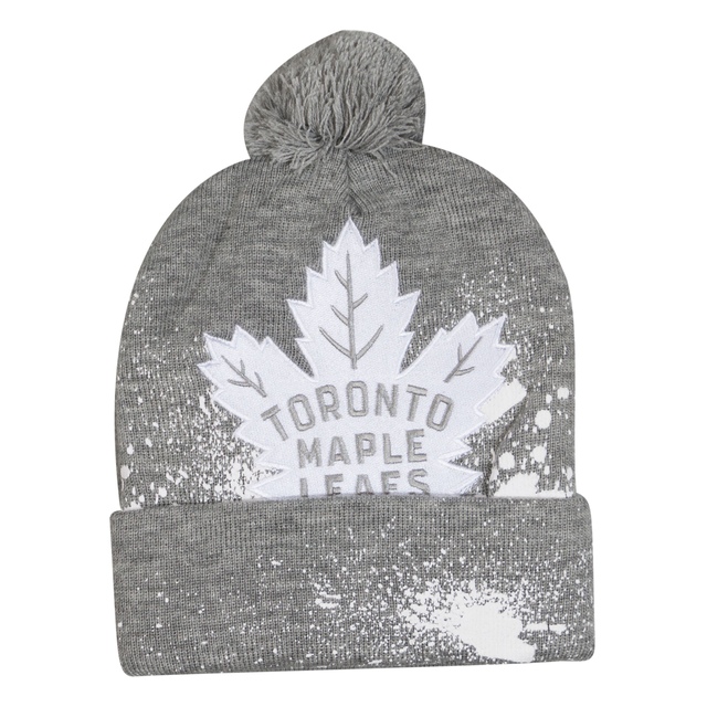Mitchell & Ness Toronto Maple Leafs Pom Knit Hat