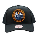 Mitchell & Ness Edmonton Oilers Snapback Hat Front_Flat