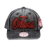 Mitchell & Ness Edmonton Oilers Living On The Edge Pro Crown Cap Front_Flat