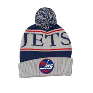Mitchell & Ness Winnipeg Jets Classic Pom Knit Hat