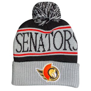 Mitchell & Ness Ottawa Senators Classic Pom Knit Hat NHL Headwear