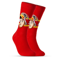 Calgary Flames Major League Socks Wolf Player Socks Front_Angled_Right