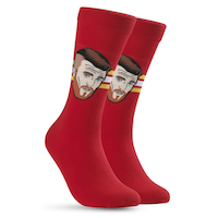 Calgary Flames Major League Socks Huberdeau Player Socks Front_Angled_Right