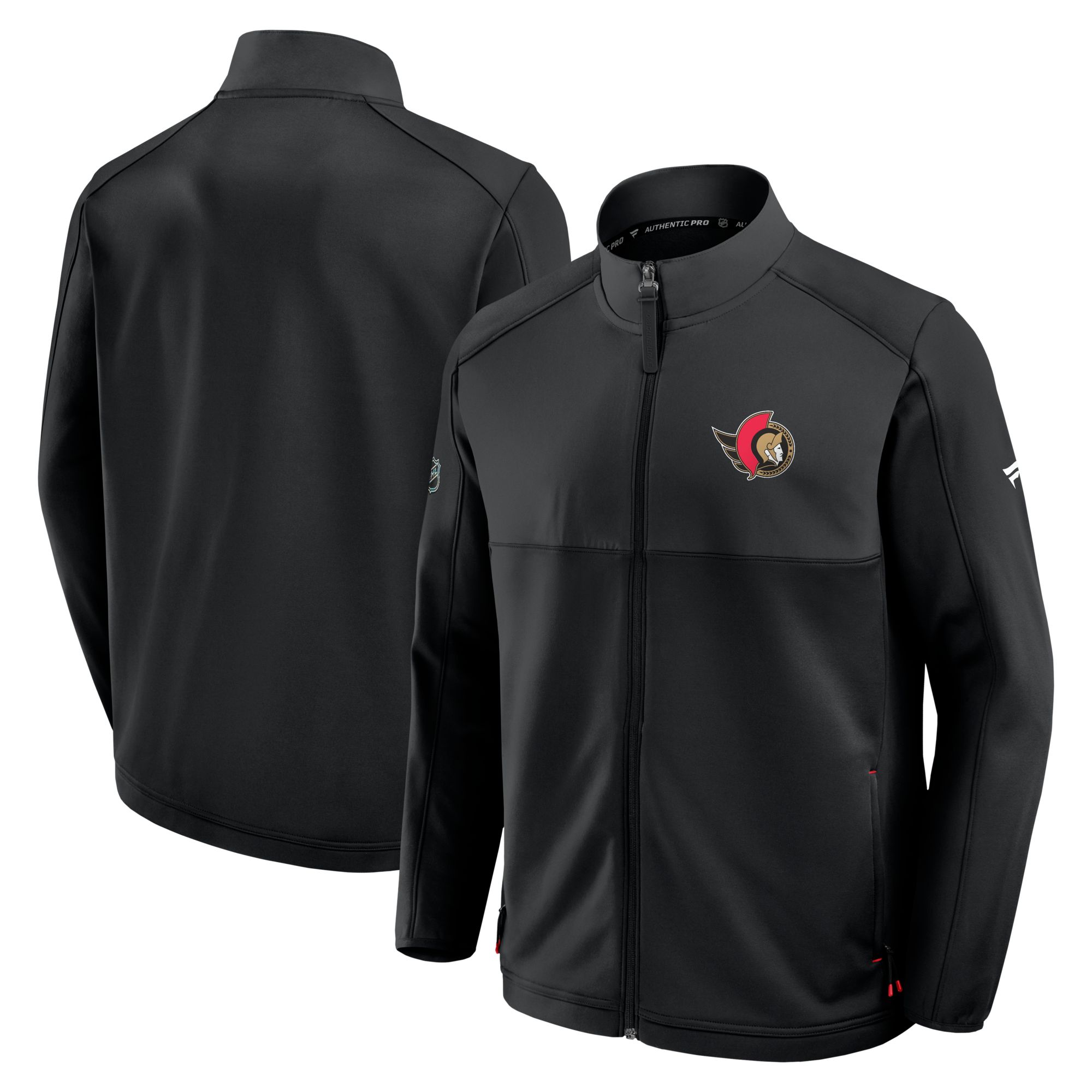Ottawa Senators Fanatics Authentic Pro Rink Full Zip Fleece Jacket
