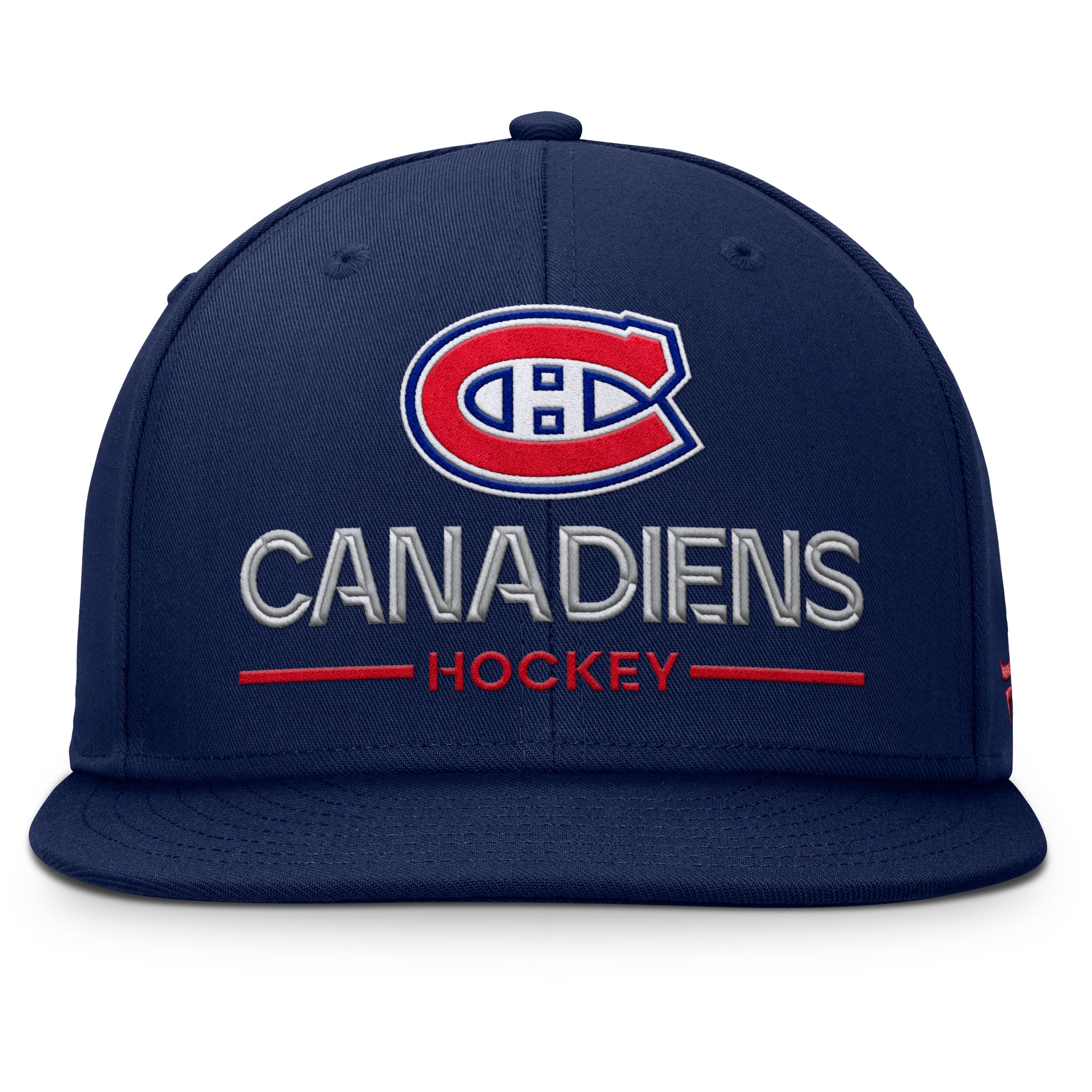 Montreal Canadiens Rink 3 Flat Brim Structured Adjustable Cap