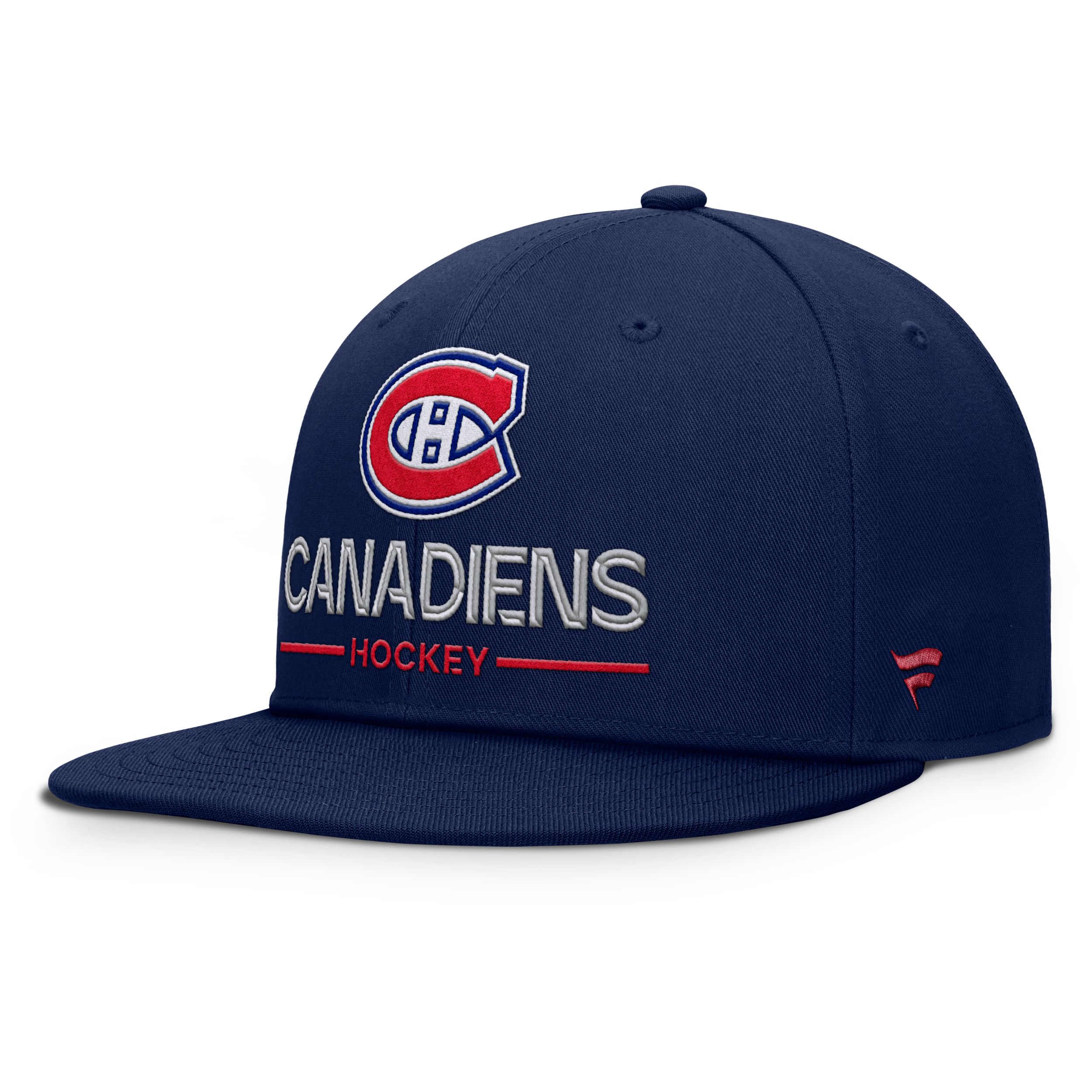 Montreal Canadiens Rink 3 Flat Brim Structured Adjustable Cap