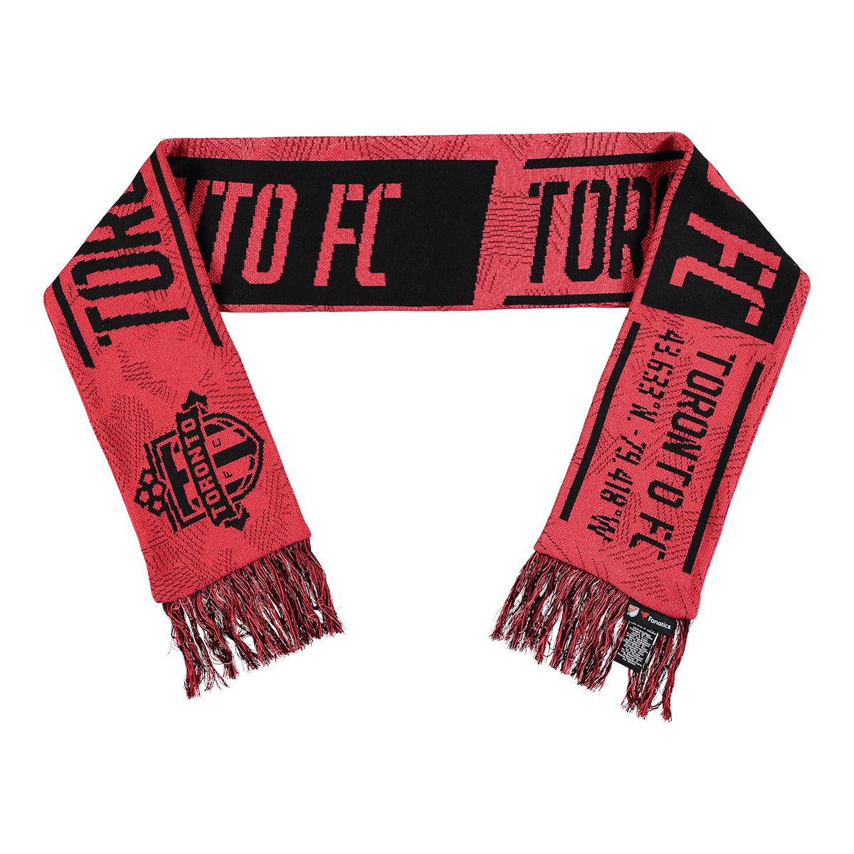 Toronto FC Fanatics Defender Jacquard Scarf Composite_or_Mixed