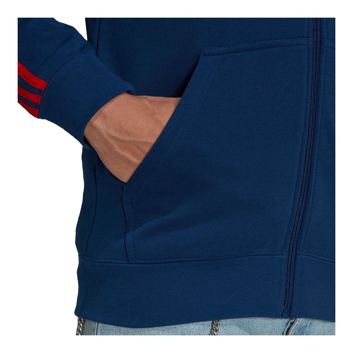 Arsenal F.C. adidas 3-Stripe Full Zip Hoodie