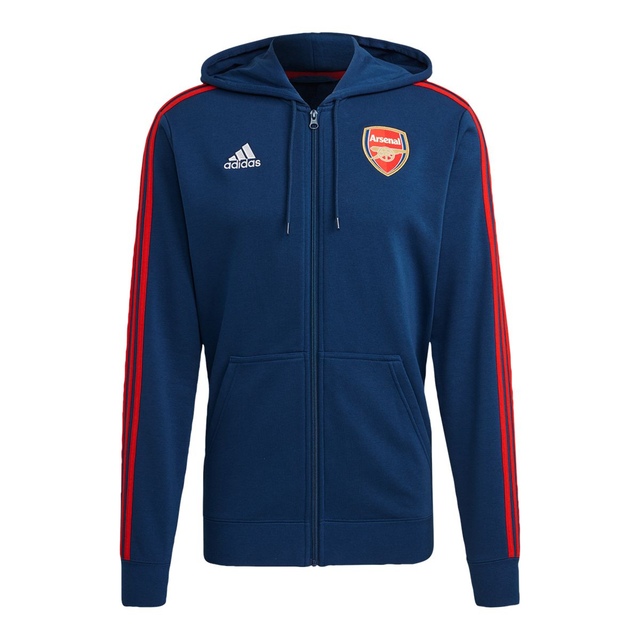 Arsenal F.C. adidas 3-Stripe Full Zip Hoodie