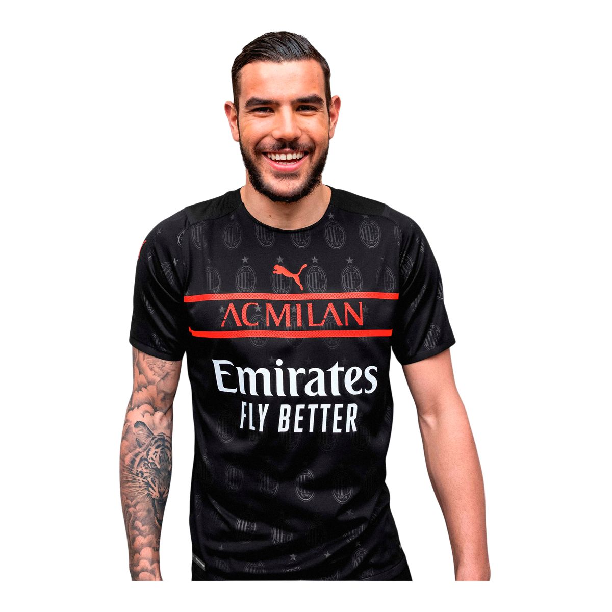 AC Milan 2021/22 PUMA Men's Replica Soccer Jersey, Football