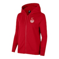 Canada Nike Women's Soccer Varsity Fleece Full Zip Hoodie Front_Angled_Left