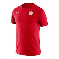 Canada Soccer Nike Men's Alphonso Davies Soccer Legend T-Shirt Front_Angled_Left